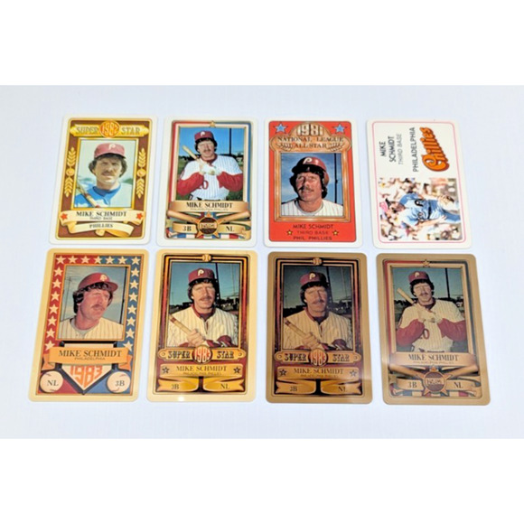 Mike Schmidt Philadelphia Phillies Credit Card Assorted Lot of 8 - Picture 1 of 9